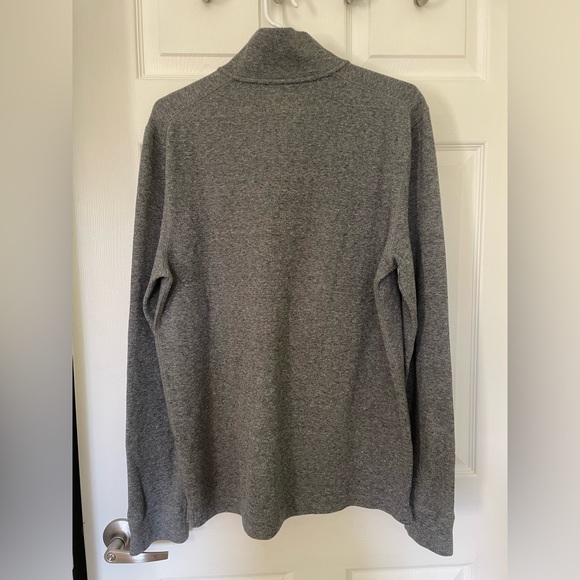 Roots Midweight Organic Cotton 1/2 Zip Sweater - Grey - Picture 2 of 4